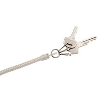 クツワ キーチェーン 120cm クリア KM009CL 1セット(5個)（直送品）