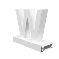 アクリサンデー ａｂｃＭＩＸ　マグネット連結文字　ＨＡ１００シリーズ　アルファベット大文字　【Ｗ】 112027 1個（直送品）