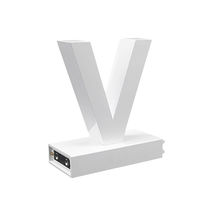 アクリサンデー ａｂｃＭＩＸ　マグネット連結文字　ＨＡ１００シリーズ　アルファベット大文字　【Ｖ】 112026 1個（直送品）