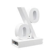 アクリサンデー ａｂｃＭＩＸ　マグネット連結文字　ＨＡ１００シリーズ　記号　【％】 112064 1個（直送品）