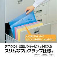 セキセイ ムービーキャリーファイル ブルー MV-515F-10 1セット(10冊)