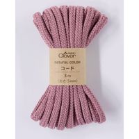 クロバー Clover ナチュラルカラー コード 3m巻 ピンククローバー 26-190 CL26-190 5個/1袋（直送品）