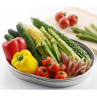 ヨシカワ 小判型ザル&トレーセット 1686178 1セット（直送品）