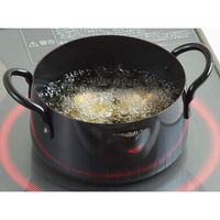 ヨシカワ グルメパワー共柄天ぷら鍋16cm IH対応 3808949 1個（直送品）