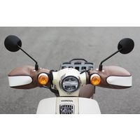 大久保製作所 丸目カブ用ハンドルカバー HCーPRM001 ブラウン HC-PRM001-BR 1ペア（直送品）