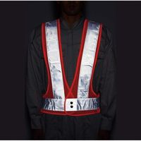 高儀 TAKAGI 反射安全ベスト オレンジ×シルバー 4907052315297 1セット(3個)（直送品）