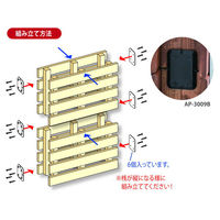 アイワ金属 AP-3009W スノコで傘立て ホワイト 1組（直送品）