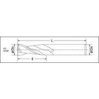 ジーネット GIGA ギガ・セレクション 超硬 スクエア エンドミル SEEM235ー035P 1セット(3本)（直送品）