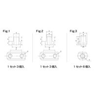 ジーネット GIGA ギガ・セレクション Tナット T12 (3個入り) 1組（直送品）