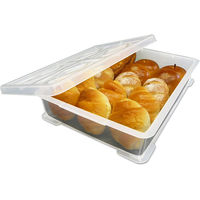 サンコープラスチック フードテナー フタ付 No.2 クリア(セット販売:10個) 4547883552081 1セット(10個)（直送品）