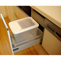 サンコープラスチック お米ケース 10kg 計量カップ付(セット販売:10個) 4973230051363 1セット(10個)（直送品）