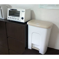 サンコープラスチック ペダルペール PW-25 ライトベージュ(セット販売:5個) 4973230227577 1セット(5個)（直送品）