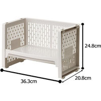 サンコープラスチック eラック S ベージュ(セット販売:10個) 4973230428172 1セット(10個)（直送品）