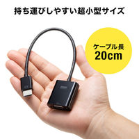 サンワサプライ HDMI-VGA変換アダプタ(HDMI Aオス-VGAメス) AD-HD24VGA 1個（直送品）