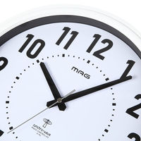 ノア精密 MAG 電波掛時計 ケレス ホワイト W-763 WH-Z 1個（直送品）