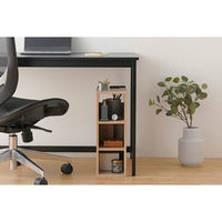 アイリスオーヤマ サイドテーブル コンセント付き テーブル 収納 ナイトテーブル 棚付き NTB-180R ライトナチュラル（直送品）