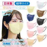 立体フェイスラインマスク 7枚入 標準 イエロー×イエロー 3袋セット RF-YY-AS 1セット（3袋） エスパック（直送品）