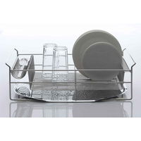 下村企販 水切りバスケット ウイング 水が流れる 水切りラック ステンレス製 266686 1個（直送品）