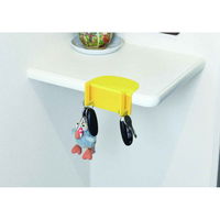 パール金属 キッチンラック ぺタッとポケット ボトル水切り 2フック イエロー 387700 1個（直送品）