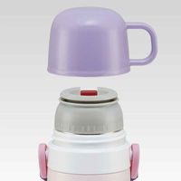 スケーター 水筒 キッズ 420ml ステンレス 2way 直飲み コップ ハッピー&スマイル 391002 1個（直送品）