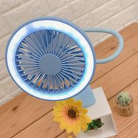 イトウ ライト付きフレキシブルファン ブルー HCF20-21DL BL 1セット(24個)（直送品）