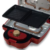 イトウ PURETONE タイマー付きホットサンドメーカー ブラック HS-850T-BK 1セット（8台）（直送品）