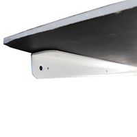 山口安製作所 カラーロングアングル 白 25X25X400mm S-113 1セット(2本)（直送品）