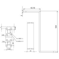 和気産業 取付用 補助金具ステイ BSー512 NO12 黒 BS-512 1セット(2個)（直送品）