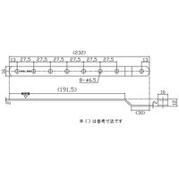 和気産業 取付用 補助金具ステイ BSー565 NO65 黒 BS-565 1セット(2個)（直送品）