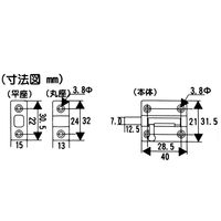 和気産業 ステン丸棒ラッチ チュウ VC-031 1個（直送品）