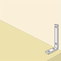 和気産業 ステンバレット棚受 縦45mm×横90mm×幅16mm×板厚5mm BK-120 1個（直送品）