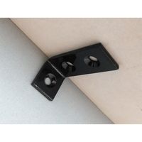 和気産業 ユニクロ特厚金折 黒 20×40mm IH-088 1セット(3個)（直送品）