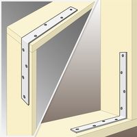 和気産業 ユニクロワイド隅金 横250mmX縦250mmX幅32mm BK-837 1セット(2個)（直送品）