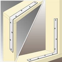 和気産業 ユニクロワイド隅金 横300mmX縦300mmX幅32mm BK-838 1セット(3個)（直送品）