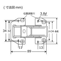 和気産業 ナックルヒンジ スプリング付き KB-621 1セット(2個)（直送品）