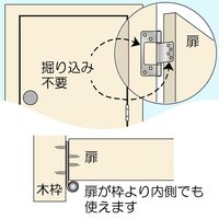 和気産業 ステンフラッシュ丁番 102mm ヘアーライン 2枚 VF-040 1セット(4枚:2枚×2パック)（直送品）