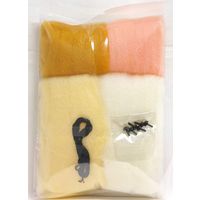 羊毛フェルトキット marukoro アクレーヌまるころシリーズ なかよし三つ子のにゃんころ いちごミルク・とら・ニケ H441-528 ベ（直送品）