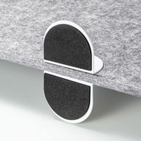 サンワサプライ デスクパーティション フェルト 幅600×奥行109×高さ360mm ライトグレー×ホワイト SPT-DPJRF60L 1枚（直送品）