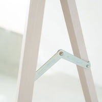 永井興産 細枠スタンドミラー（50×160） WH（ホワイト）幅500×奥行38～515×高さ1600mm　NK-21WH 1台（直送品）