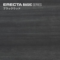 【軒先渡し】エレクター　ベーシックシリーズ　ウッドシェルフ棚用　幅750×奥行450mmブラック枠・ブラック B1830MBB1 1枚（直送品）