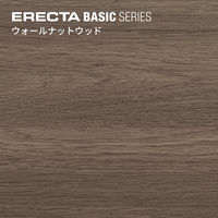 【軒先渡し】エレクター　ベーシックシリーズ　ウッドシェルフ棚用　幅1200×奥行450mmブラック・ウォールN B1848MWB1 1枚（直送品）