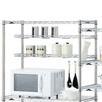 【軒先渡し】エレクター　ベーシックシリーズ　ハーフシェルフ　奥行350mm用 クローム B714C 1枚（直送品）