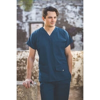 SmartScrubs ユニセックス 6ポケットスナップトップ カリビアンブルー S Z1J15-CRB-S 1枚　スクラブ（直送品）