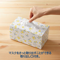 肌にふんわりマスク フラワーボックス ふつうサイズ 1箱（50枚入） プラス