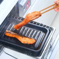 アイメディア 魚焼きトレー グリル専用 マーブル加工 グリルのお手入れ簡単魚焼きトレー 337549 1個（直送品）