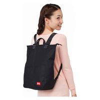 アイメディア エコバッグ リュック型 16L コンパクトにたためる買い物バッグ ブラック 330701 1個（直送品）