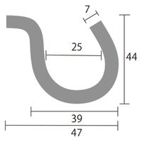 常磐精工 スマートガイドポール 3フック A4縦 SMGP-3FA4T 1台（直送品）