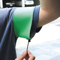 ナカネ 新型ピン無腕章 地域安全 文字反射　10個（直送品）