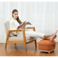 Hutech Industry レスツール　スツールフットマッサージャー　パッションオレンジ HT-M215J 1台（直送品）