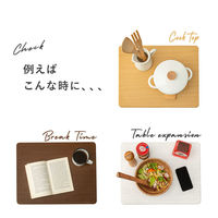 【軒先渡し】萩原 キッチンワゴン 幅350×奥行450×高さ710ｍｍ ブラウン VW-7982BR 1台（直送品）